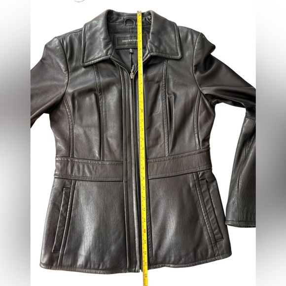Jones New York Dark Soft Leather Jacket M - Picture 6 of 10